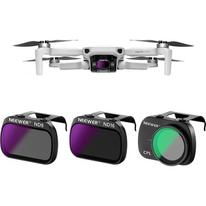 NEEWER 3-Pack ND Filter Set, multi-coated optical HD glass, ND8+ND16+CPL filter, compatible with DJI Mavic Mini, Mini 2, Mini SE, Mini 2SE - FL-DM - 10101403 (10101403)