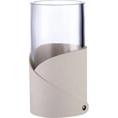 LIND DNA Ваза fold nupo 15 см, стрида, кожа / стъкло, lind dna (lind991773)