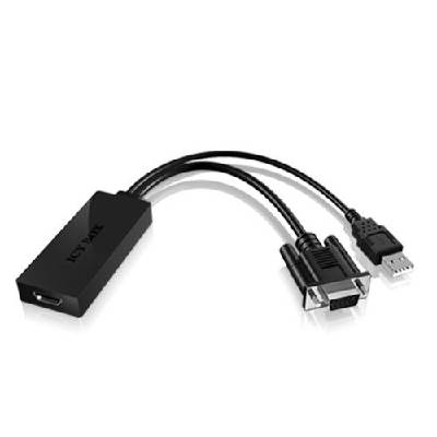 ICYBOX IB-AC512 : : VGA към HDMI конвертор със звук, 1080p