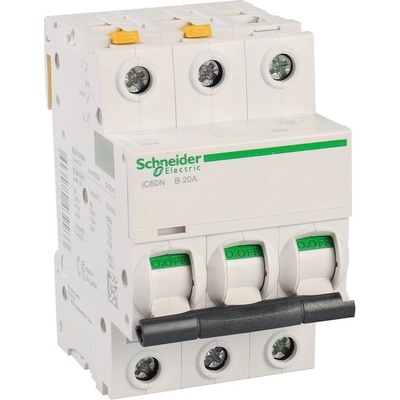 Schneider Electric Acti 9 Istič IC60N, 6 kA, 400 V, 20 A A9F03320