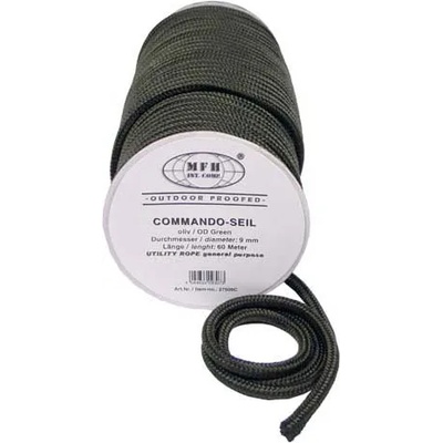 MFH Полипропиленово въже 60 метра 9 мм маслиненозелено (27505c)