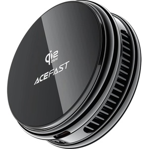 ACEFAST Безжично зарядно Acefast (E47) - Qi2 сертифицирано, 25W, поддържа MAG-Charge, с вградено охлаждане, USB-C - Черно