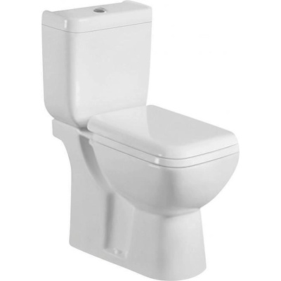 Inter Ceramic Моноблок ICC 8036GEB S PP, седалка и капак с плавно затваряне, порцелан, бял, 78.5x66x38.5см (8036GEB S PP)