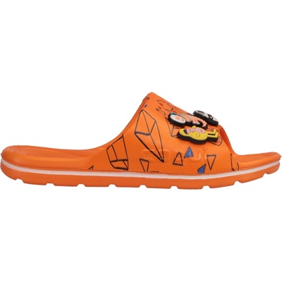 Coqui Detské šľapky LONG SET oranžováčierna