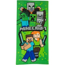 AYmax osuška z mikrovlákna Minecraft Heroes & Mobs 70 x 140 cm