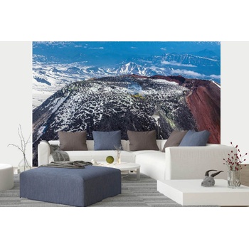 DIMEX ART s. r. o Самозалепваща се флизелинова фототапета вулканичен кратер 375 x 250 см