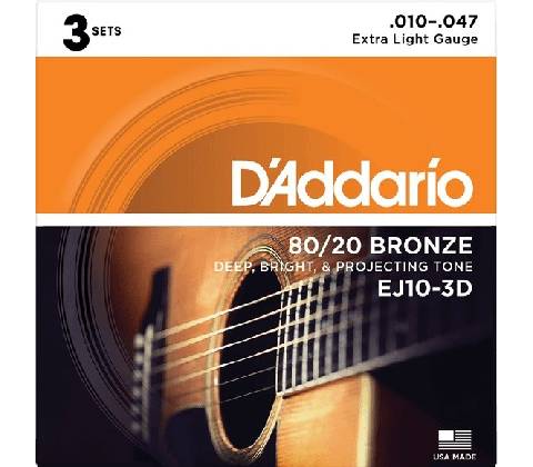 D'Addario EJ10-3D