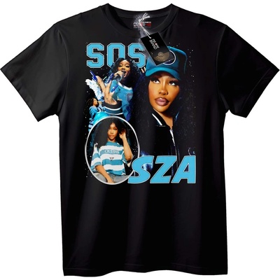 NOONEBRAND Тениска SZA SOS Музика - 2XL, Black