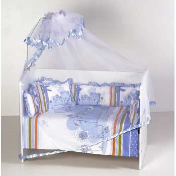 Балдахин за бебешко и детско легло син