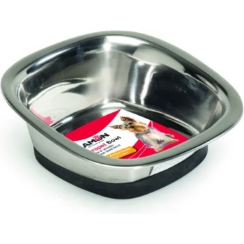 Camon Stainless steel bowl Durapet Quadra - метална купичка за вода и храна за кучета 23 / 23 см. 1500 мл