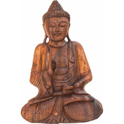 Sanu Babu Buddha ze dřeva stromu Suar, 62cm (2M)