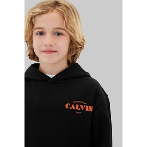 Calvin Klein суичър с качулка за деца от памук (LVCKTJB40B.128.176.9BY2)