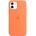 Apple Оригинален гръб Apple Silicone Magsafe Cover за iPhone 12/12 Pro - Оранжев, MHKY3ZE/A