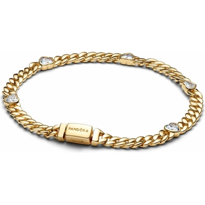 PANDORA Timeless pozlátený náramok Heart 564226C01