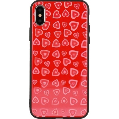 Heart Vennus Glass Case Huawei Mate 10 Lite Červené