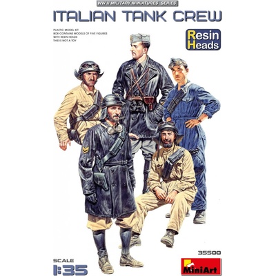 MiniArt Italian Tank Crew Resin Heads 1:35
