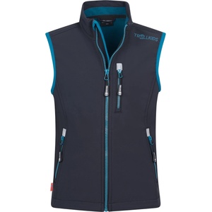 TROLLKIDS Детски софтшел елек Trollkids Kid's Trollfjord Vest Softshell vest - Black / Petrol - размер 110 (EU) (703-2694-1214)