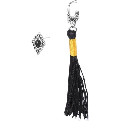 Silenti Jewelry Сребърни обеци "Пискюл