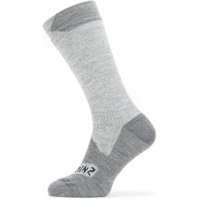 SealSkinz Nepremokavé ponožky Raynham svetlo šedá