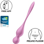 Satisfyer Love Birds 1 - вибриращи гейша топчета с управление чрез приложение (розови) - desirel