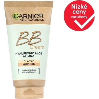 Garnier Skin Naturals BB Cream Hyaluronic Aloe All-In-1 pro smíšenou až mastnou pleť SPF25 Medium 50 ml