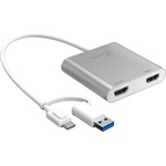 j5create Адаптер j5create JCA365, За 2 монитора, USB-C - 2 x HDMI (J5-JCA365) - megamag
