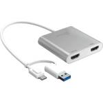 j5create Адаптер j5create JCA365, За 2 монитора, USB-C - 2 x HDMI (J5-JCA365)