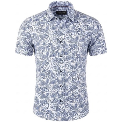 Ego man pánská košile krátký rukáv regular fit EKR-230-3 bílá