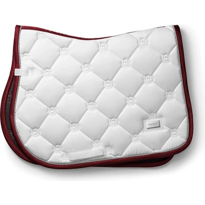 Equestrian Stockholm Podložka Jump White Perfection Bordeaux
