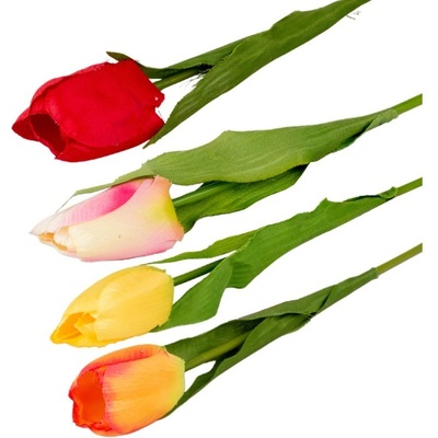 Umelé kvetiny, plast 520mm tulipán, mix farieb