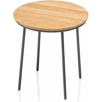 Kettler TRIBE stolík o 50 cm antracit/teak