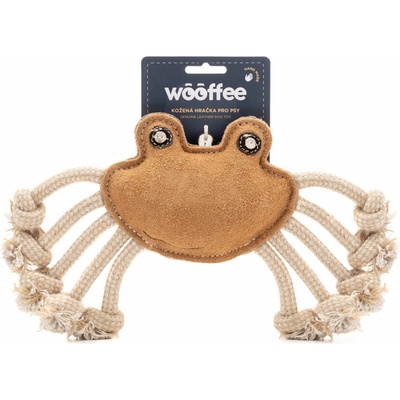 Wooffee pravá kože krab s provazy 25 cm