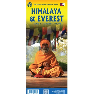 Everest & Himalaya - turistická mapa
