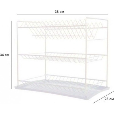 СУШИЛНИК ЗА ЧИНИИ 3 НИВА БЯЛО (П58)