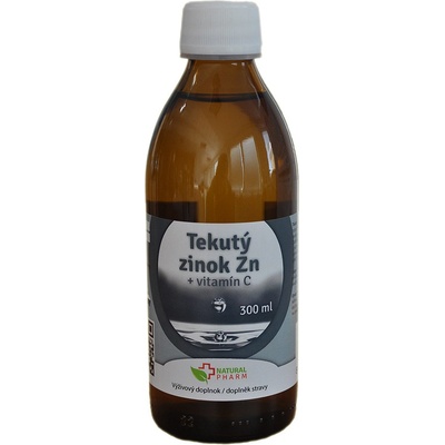 Natural Pharm Tekutý zinok Zn + Vitamín C 300 ml