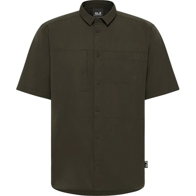 Jack Wolfskin Мъжка риза с копчета Jack Wolfskin Sierra Canyon S/S Shirt - Obsidian Moss (033-3072-0311)