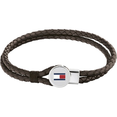 Tommy Hilfiger Moderný kožený náramok v hnedej farbe 2790655
