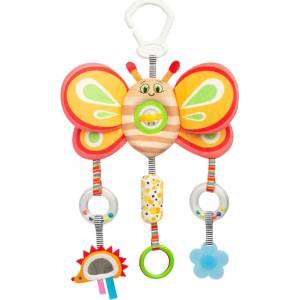 Sensillo Играчка За Количка със сензорни елементи Пеперуда Sensillo