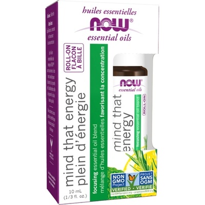 NOW Essential Oil Roll-On - Organic [10 мл] Mind That Energy