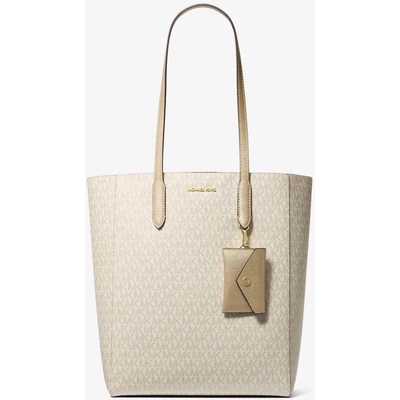 Michael Kors dámská kabelka tote Vincent se zlatým logem bílá