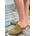 Erbil Shoes Дамски плетени чехли - Цвят Горчица #366870 (366870_Горчица)