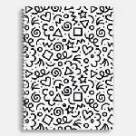 Sentio Тетрадка със спирала A4 80 листа Doodle