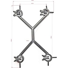 ORLIBIT Třmínek plastový 140x100 mm (na průměr tyče - 4, 5, 6, 8 mm)