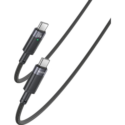 Yesido CA160 Braided USB-C na USB-C PD 60W, 1,2m, černý