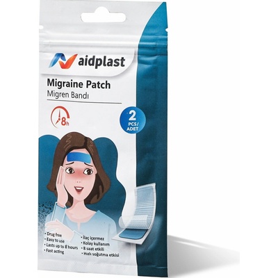 Aiplast náplast na migrény, 2ks