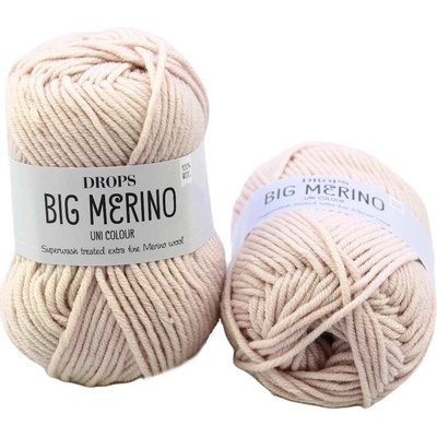 Drops Big Merino 22 pudrová růžová