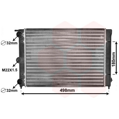 Chladič vody pro motor VAN WEZEL 58002039