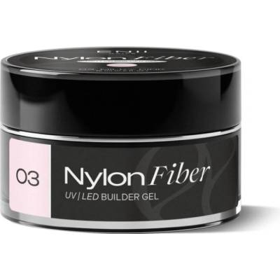 Enii Nails Nylon Fiber stavební Uv Led gel 03 milky pink 40 ml