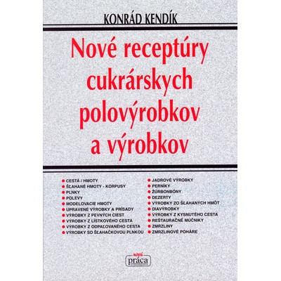 Nové receptúry cukrárských polovýrobkov a výrobkov - Konrád Kendlík
