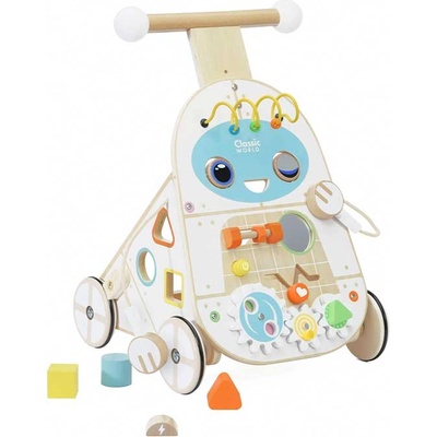 Classic World Детски дървен уокър - проходилка Робот (cw10515)